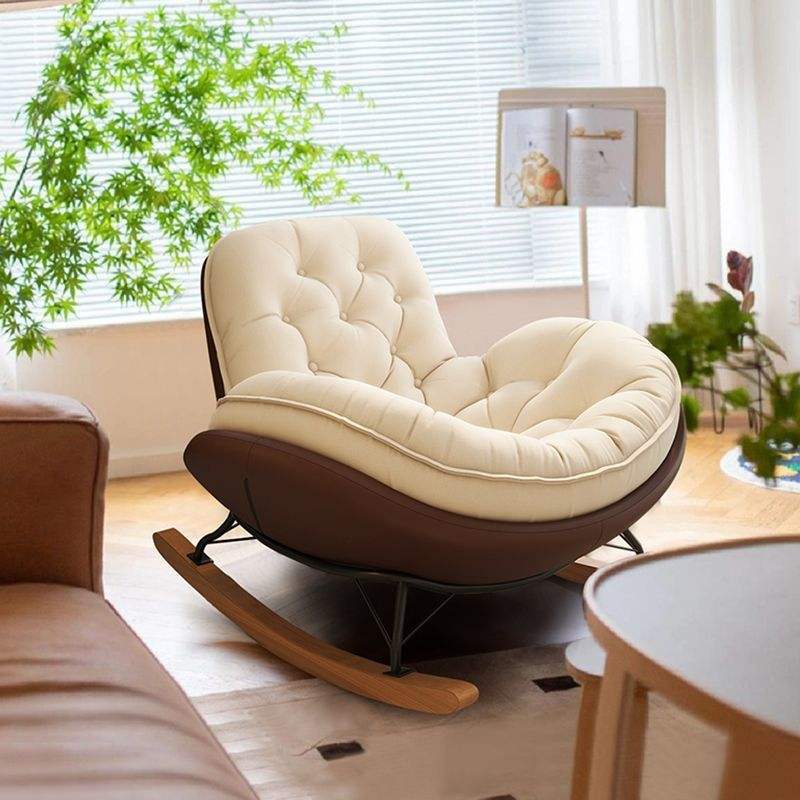 Nordic Modern Luxury Single Lazy Relax Adult Recliner Chair Rocking Lounge  Sofa Poltrona for Home Furniture Bedroom Living Room