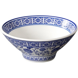 ชามเมลามีนไคโบยะ 7.5 นิ้ว ลายดอกไม้สีน้ำเงิน สำหรับร้านอาหารก๋วยเตี๋ยว - Product Image 5