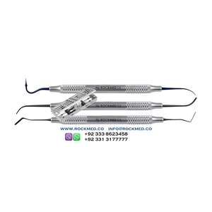 Instrumentos para Colocación de Composite Dental con Puntas Negras, Kit Manual de Odontología para Tallado Manual, Rockmed ARTE ISO, Aprobado por CE - Product Image 1