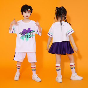 Disfraz <span class=keywords><strong>de</strong></span> porristas para niños, baile callejero, reunión deportiva <span class=keywords><strong>de</strong></span> porristas, ceremonia <span class=keywords><strong>de</strong></span> apertura, clase <span class=keywords><strong>de</strong></span> jardín <span class=keywords><strong>de</strong></span> infantes, Verano - Product Image 2