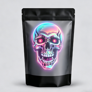 Custom Printed Stand Up Mylar <b>Bags</b> Resealable <b>Zip</b> Lock Smell Proof Aluminum Foil Pouch for Food Herb Packaging - Product Image 3