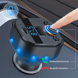 Hot Bán đèn đầy màu sắc MP3 xe đài phát thanh BT <span class=keywords><strong>modulator</strong></span> transmisor <span class=keywords><strong>FM</strong></span> Transmitter xe MP3 Music <span class=keywords><strong>Player</strong></span> với Bluetooth cho xe - Product Image 5