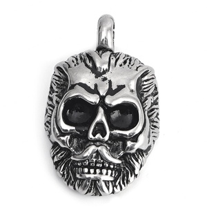 Pendentifs personnalisés en forme de crâne pour colliers, bijoux punk rock style urbain pour hommes et femmes, bijoux de fête, vente chaude sur IG - Product Image 1