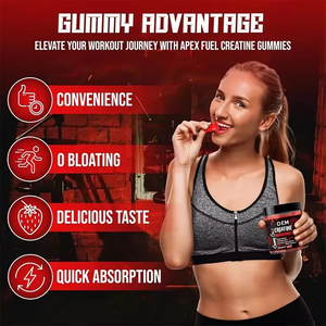 Hot bán phòng tập thể dục Pre Workout gummies bổ sung tăng trưởng cơ bắp Builder Creatine Monohydrate năng lượng Gummies - Product Image 2