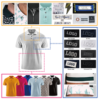 Polo de golf personnalisé pour homme, bleu, imprimé texturé, manches courtes, respirant, vêtements de sport performants pour les loisirs en plein air
