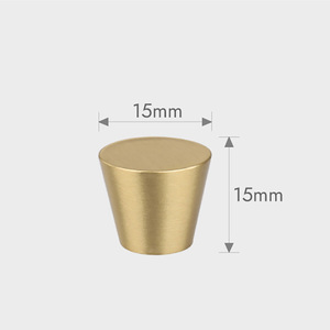 <span class=keywords><strong>Bouton</strong></span> de tiroir en laiton en forme de cône tirer poli OEM quincaillerie de meubles boutons poignée pour armoires de cuisine commodes porte - Product Image 4