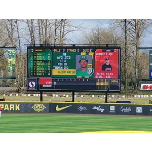 Écran publicitaire pour terrain de football extérieur Canbest P10 Panneau d'affichage LED étanche pour sports