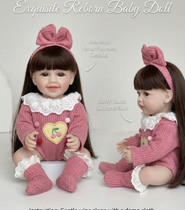 R&amp;B Wholesale Inch Bebek Kit Boneca <strong>Bambole</strong> Soft Elastic Black Dress Boy Drink <strong>Silicone</strong> Reborn Baby Dolls - Product Image 5