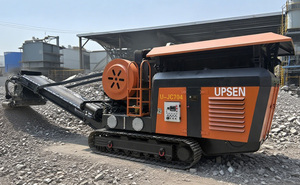 Máy nghiền hàm nhỏ gọn Ujc704+  Máy nghiền bê tông di động  Máy nghiền đá bánh xích  có máy sàng mini - Product Image 2