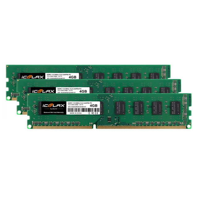 ICOOLAX High Performance DDR3 8GB 1600mhz Ram Ddr3 4gb 1333mhz Gaming RAM 8gb Ddr3 Ram Memory for PC Desktop Memory Module