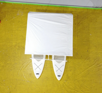 Catamaran gonflable en aluminium pour la pêche et le cyclisme aquatique, vélo aquatique, planche à pagaie, bateau de course, planche à pagaie à pédales métalliques