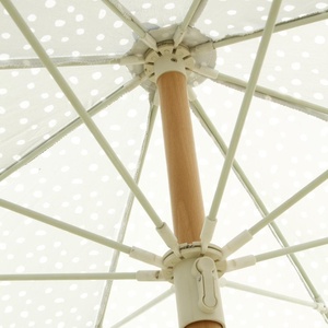 Parasol portable <span class=keywords><strong>de</strong></span> luxe personnalisé, côtes en <span class=keywords><strong>fibre</strong></span> <span class=keywords><strong>de</strong></span> <span class=keywords><strong>verre</strong></span> vintage et poteau en hêtre importé glands en <span class=keywords><strong>toile</strong></span> Le parasol <span class=keywords><strong>de</strong></span> plage haut <span class=keywords><strong>de</strong></span> gamme 200CM - Product Image 3