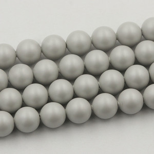 Hot Bán 5810 Chuỗi Vòng Hình Dạng Lỏng Lẻo Ánh Sáng Grey Giả Hạt Ngọc Trai Với Lỗ Cho Thời Trang Phụ Nữ Vòng Cổ Đồ Trang Sức Làm - Product Image 1