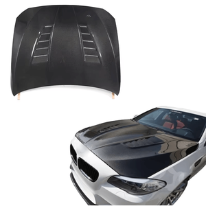 Couvertures de capot moteur en Fiber de carbone Style <span class=keywords><strong>V</strong></span> pour F10 série 5 2011 2012 2013 2014 2015 2016 2017 pièces automobiles de capot avant - Product Image 1