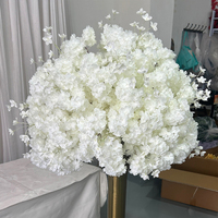 Boule de roses artificielles de 30/40/50/60/70 cm pour la décoration de mariage, boule de fleurs de cerisier pour l'arrangement de table et de porte-bougie