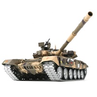 Heng uzun 3938-1 1/16 rus T90 7.0 radyo kontrol kızılötesi ana savaş tankı yükseltme Metal zırhlı askeri RC tankı duman ses