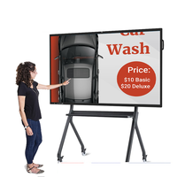 Tableau blanc interactif intelligent à écran tactile infrarouge AI pour salle de classe, tailles 65, 75, 85, 100, 110 pouces, affichage LCD