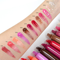 Nieuwe Aanwinsten Private Label Vegan Lipgloss Hydraterende Lipverzorging Aangepaste Roze Verpakking Peptide Lipbalsem