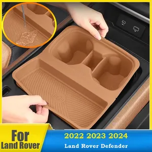 StarNav For Land 110/90 2022 2023 2024 modified Central <b>Control</b> Wireless Water Cup <b>Holder</b> Silicone Non-slip Storage Pad - Product Image 1