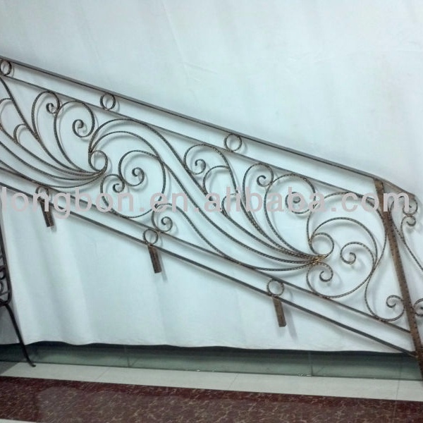 Modern Custom Designed Wrought Iron Handrail