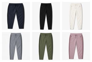 <span class=keywords><strong>Pantaloni</strong></span> Sportivi da Donna Personalizzati OEM a Vita Alta, Stile Lusso, <span class=keywords><strong>con</strong></span> Striscia Laterale Bicolore, Apertura <span class=keywords><strong>con</strong></span> Zip <span class=keywords><strong>alla</strong></span> <span class=keywords><strong>Caviglia</strong></span>, in Misto Nylon Tecnico - Product Image 5