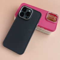 Coque de téléphone tendance en TPU antichoc souple électroplaquée avec anneau de caméra détachable, étui personnalisé pour iPhone 17 16 15 Pro Max