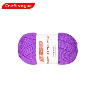 Craft Vogue 100g 3 ply knit Woolen Spun Worsted Knitting Raw 100% Wool Yarn for sale