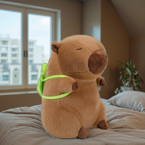 Lớn capybara búp bê qua biên giới capibala Thú nhồi bông đồ chơi peluche Comforter PP bông lưới thêu sang trọng - Product Image 5
