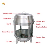 Rôtissoire commerciale automatique de four de poulet et de canard de haute qualité nouvel équipement de Restaurant en acier inoxydable chinois 220v