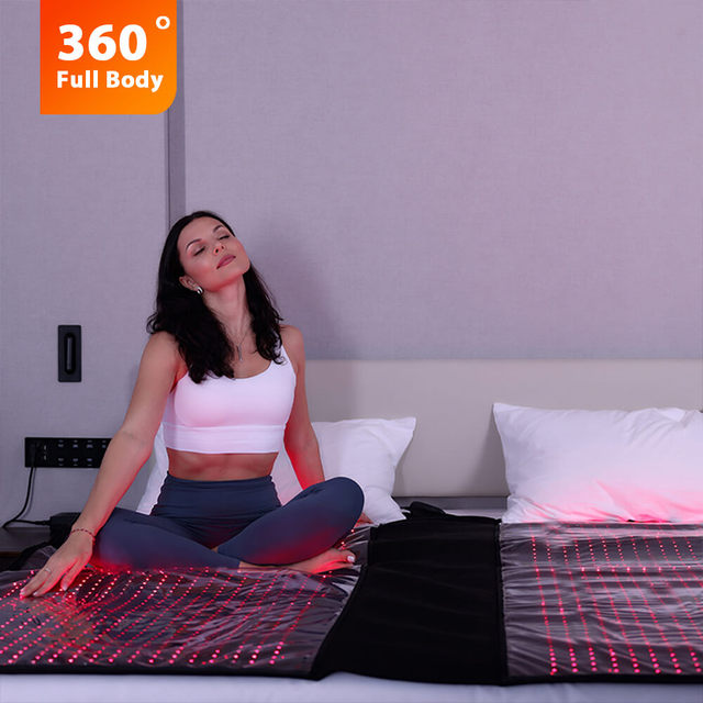 Factory Source RD2000PRO PLUS Red Light Therapy Bed Infra Red Lamp for Body and Face Spa Blanket Mat Bed