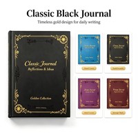 Carnet de notes promotionnel en cuir avec logo doré personnalisé, reliure spirale, 96 feuilles – Échantillon gratuit