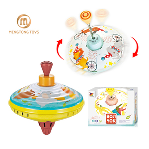 Enfants classique jouet <span class=keywords><strong>dessin</strong></span> <span class=keywords><strong>animé</strong></span> multicolore manuel rotatif Gyro main pression tirant chaîne métal <span class=keywords><strong>toupie</strong></span> - Product Image 1
