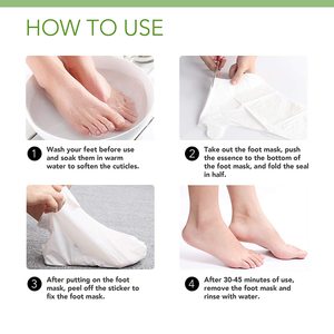 Bán Hot mềm chân Peel booties cho Callus da chết, có được cảm ứng mềm mại mịn chân trong 1 tuần tẩy tế bào chết chân lột mặt nạ - Product Image 5