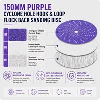 Rouleau de papier abrasif violet 70 mm x 12 m, feuille abrasive rectangulaire déchirée à la main pour le décapage de revêtements et le ponçage de voitures