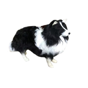 Décoration de la maison Sculpture moderne Animal modèle peluche jouet réaliste Animal bordure <span class=keywords><strong>Collie</strong></span> - Product Image 1