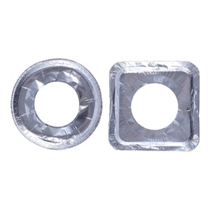 Tapis de protection pour cuisinière en aluminium, rond et carré, résistant aux hautes températures, protection contre les éclaboussures d'huile pour cuisinière à gaz - Product Image 1