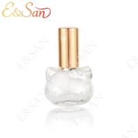Botol Parfum Kaca Transparan Mini Persegi 10ML dengan Pompa Aluminium