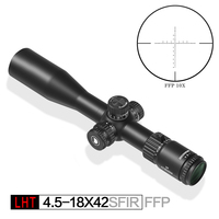 Offre Spéciale LHT 4.5-18X42SFIR premier plan focal 30mm Tube gravé verre illuminé Spotters Scope Sight avec anneau de portée
