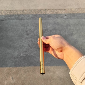 Commercio all'ingrosso della fabbrica Shisha <span class=keywords><strong>bocca</strong></span> pezzo di fumo accessori <span class=keywords><strong>oro</strong></span> in acciaio inox narghilè manico 28cm - Product Image 6