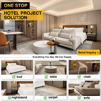 Solution Complète pour l'Aménagement de Projets : Mobilier Hôtelier Personnalisé, Ensemble Complet de Chambre d'Hôtel Moderne, Suite de Chambre pour l'Hôtellerie