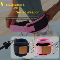 Sangle de cheville en néoprène Gantry pour fitness, dispositif d'assistance pour l'entraînement de la force des jambes, sangle de jambe à câble pour l'amélioration des hanches et le remodelage, étirement