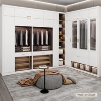 Meubles sur mesure pour toute la maison FONTAINEBLEU |   Cadre de bordure de 10 mm |   Poignée en cuivre bronze |   Noix d'ivoire blanches |   Conception 3D Gratuite pour Sols