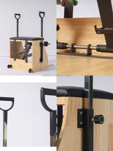Chaise <span class=keywords><strong>de</strong></span> stabilité musculaire en bois d'érable personnalisée, ensemble Pilates cinq pièces avec fonction <span class=keywords><strong>de</strong></span> relaxation musculaire, améliore la <span class=keywords><strong>posture</strong></span> corporelle - Product Image 2