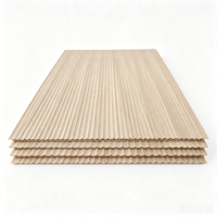 Panel Dinding MDF Bergaris Veneer Alami Ramah Lingkungan untuk Dekorasi