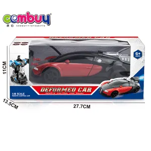 1:18 brinquedo spray luz transformação robô carro de controle remoto