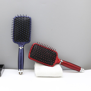 Cepillo de aire de tres colores con dientes de silicona y mango de plástico para uso doméstico, cepillo de masaje para alisar el cabello para mujeres. - Product Image 2