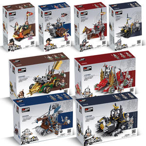 Modèle de tour de siège à assembler, jouet de construction en blocs à assembler pour garçon, thème Trois Royaumes <span class=keywords><strong>Xiaoxiao</strong></span>, cadeau décoratif de collection - Product Image 5