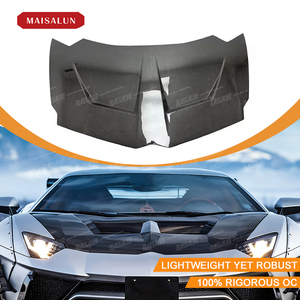 Capot moteur en fibre de carbone style SVJ pour <span class=keywords><strong>Lamborghini</strong></span> <span class=keywords><strong>Aventador</strong></span> LP700 720 750, pare-chocs avant en carbone sec style SVJ - Product Image 2
