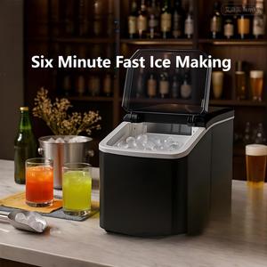 Máquina para Hacer Hielo con Capacidad de 15 kg/día, Carcasa de Plástico, Entrada de Agua Embotellada, Uso Comercial y Doméstico - Product Image 5
