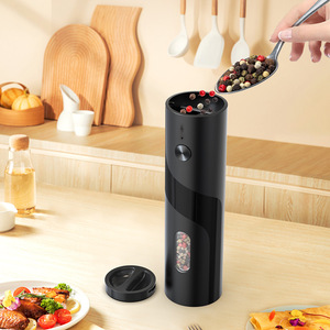 Ensemble de moulins à poivre électriques Kymq 110 ml rechargeables avec base Type C pour usage en cuisine - Product Image 2